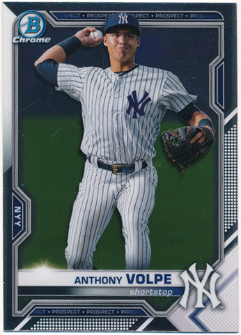 Anthony Volpe MLB 2021 Bowman Chrome Mega Box BCP-85