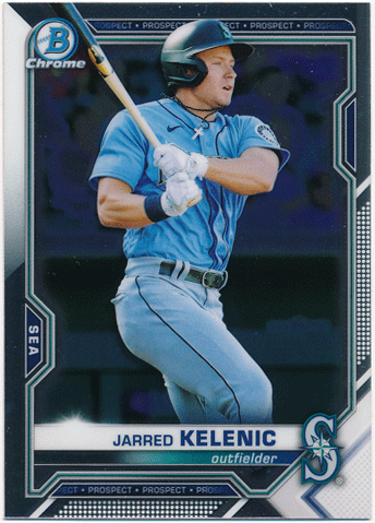 Jarred Kelenic MLB 2021 Bowman Chrome Mega Box BCP-102