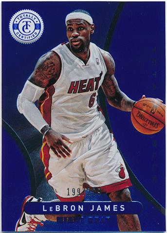 LeBron James NBA 2012-13 Panini Totally Certified Blue Parallel 199/299