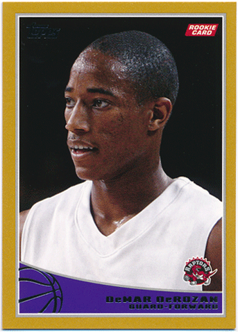 DeMar DeRozan NBA 2009-10 Topps RC Rookie Gold Parallel 0393/2009