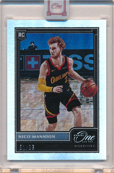 Nico Mannion NBA 2020-21 Panini One and One RC Rookie Card 51/99