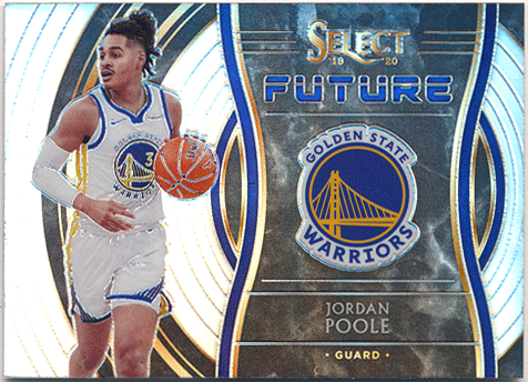 Jordan Poole NBA 2019-20 Panini Select RC Rookie Future Silver Prizm