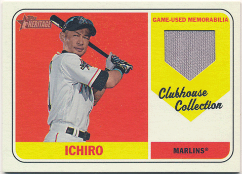 イチロー MLB 2018 Topps Heritage Clubhouse Collection Jersey Ichiro