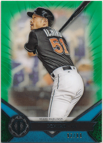 Ichiro MLB 2017 Topps Tribute Green Parallel 92/99 イチロー