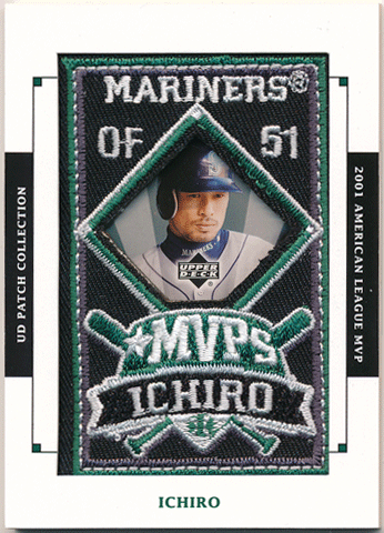 イチロー MLB 2003 Upper Deck UD Patch Collection 2001 American League MVP Ichiro