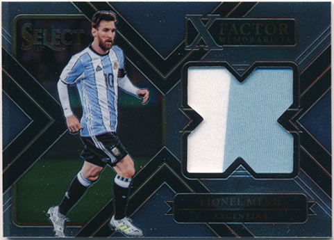 Lionel Messi Soccer 2017-18 Panini Select X-Factor Memorabilia Jersey