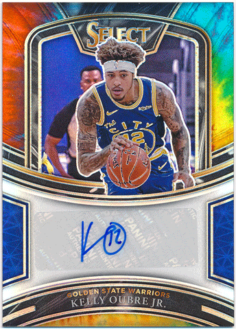 Kelly Oubre Jr. NBA 2020-21 Panini Select Tie-Dye Prizm Signature Auto 08/25