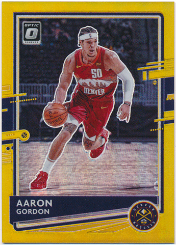 Aaron Gordon NBA 2020-21 Panini Donruss Optic Gold Prizm 03/10