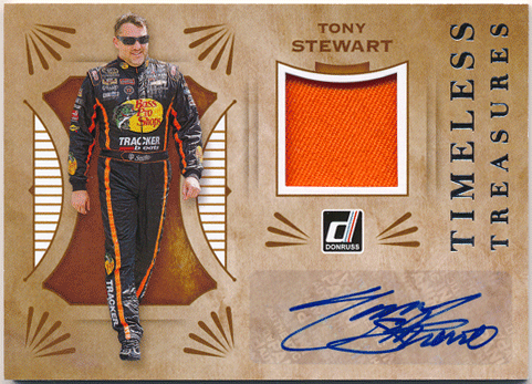 Tony Stewart 2021 Panini Donruss NASCAR Timeless Treasures Signature Relic Auto