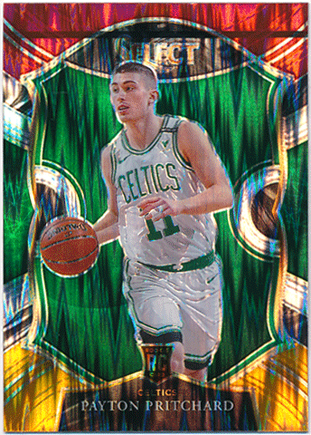 Payton Pritchard NBA 2020-21 Panini Select RC Rookie Red White Orange Shimmer Prizm