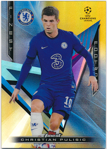 Christian Pulisic Soccer 2020-21 Topps Finest Footwork Gold Refractor 25/50