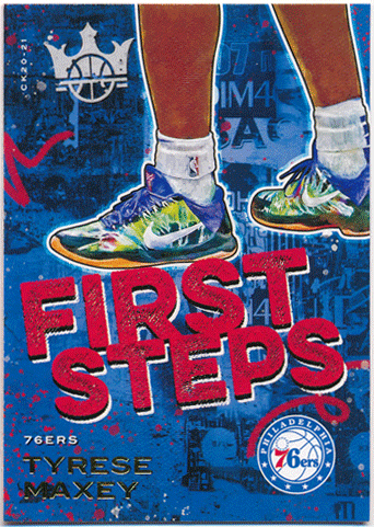 Tyrese Maxey NBA 2020-21 Panini Court Kings RC Rookie First Steps