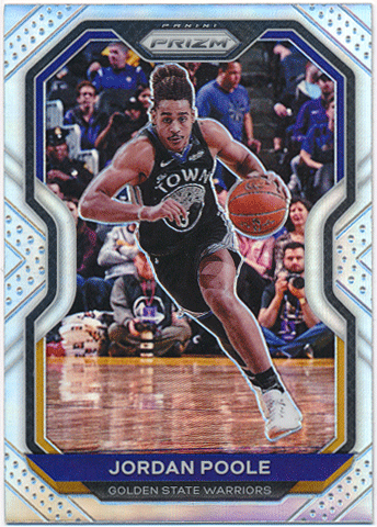 Jordan Poole NBA 2020-21 Panini Prizm Silver Prizm