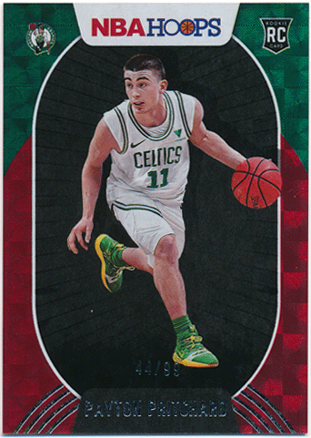 Payton Pritchard NBA 2020-21 Panini Hoops RC Rookie Hyper Red Parallel 44/99