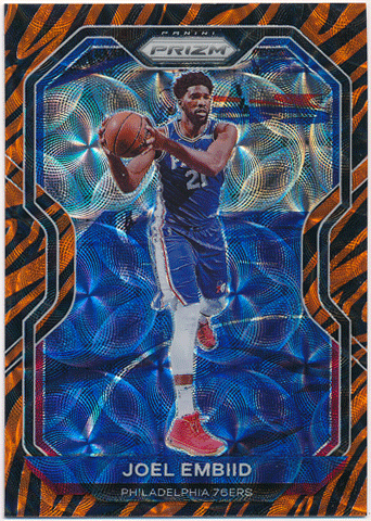 Joel Embiid NBA 2020-21 Panini Prizm Choice Tiger Stripe Prizm
