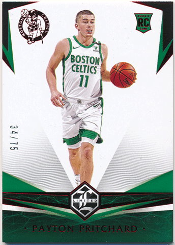 Payton Pritchard NBA 2020-21 Panini Chronicles Limited RC Rookie Red Parallel 34/75