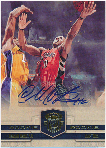DeMar DeRozan NBA 2009-10 Panini Court Kings RC Rookie Signature Auto 398/649