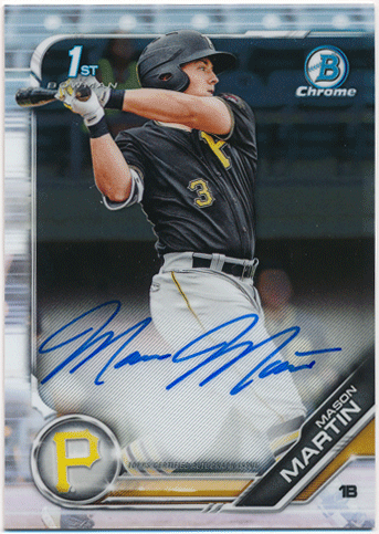 Mason Martin MLB 2019 Bowman Chrome 1st Bowman Signature Auto