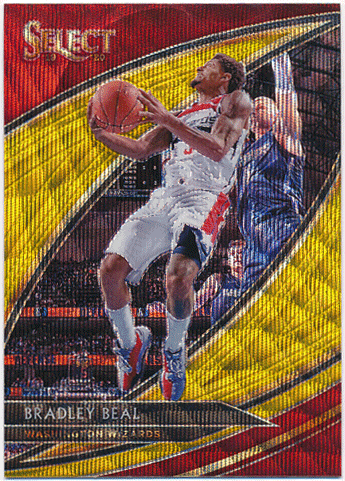 Bradley Beal NBA 2019-20 Panini Select Tmall Courtside Gold Wave Prizm