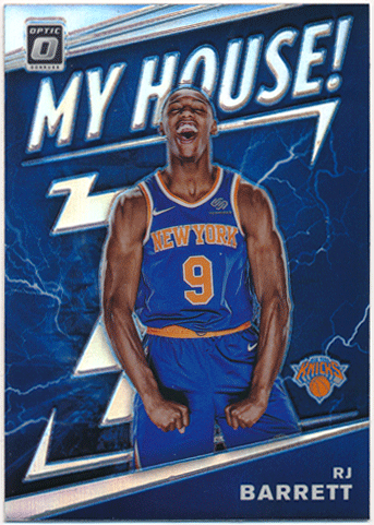 RJ Barrett NBA 2019-20 Panini Donruss Optic RC Rookie My House! Silver Prizm
