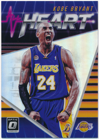 Kobe Bryant NBA 2018-19 Panini Donruss Optic All Heart Silver Prizm