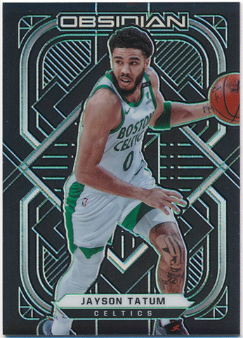 Jayson Tatum NBA 2020-21 Panini Obsidian Green Prizm 06/25
