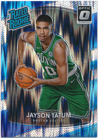 Jayson Tatum NBA 2017-18 Panini Donruss Optic RC Rated Rookie Flash Prizm