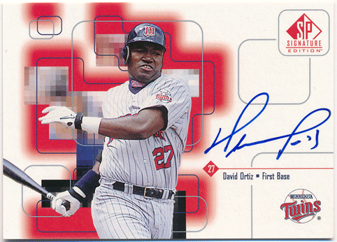 David Ortiz MLB 1999 Upper Deck SP Signature Edition Auto
