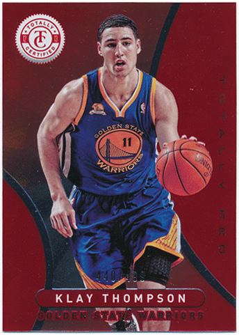 Klay Thompson NBA 2012-13 Panini Totally Certified RC Rookie Red Parallel 440/499