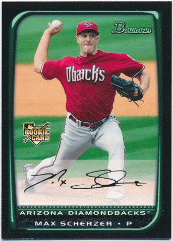 Max Scherzer MLB 2008 Bowman RC #BDP33 Rookie Card