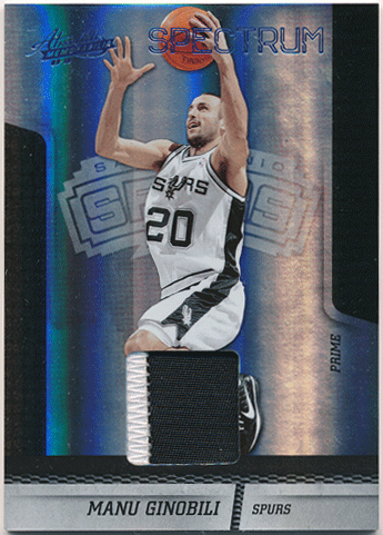 Manu Ginobili NBA 2009-10 Panini Absolute Memorabilia Spectrum Patch 22/25