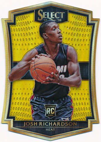 Josh Richardson NBA 2015-16 Panini Select RC Rookie Gold Prizm 01/10