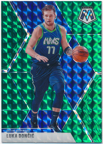 Luka Doncic NBA 2019-20 Panini Mosaic Green Mosaic Prizm