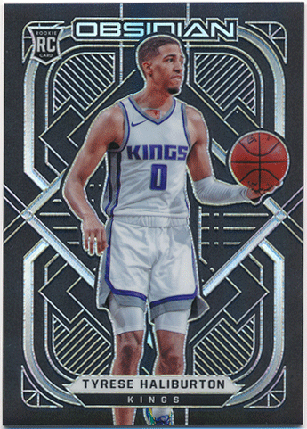 Tyrese Haliburton NBA 2020-21 Panini Obsidian RC Rookie Electric Etch Silver Prizm