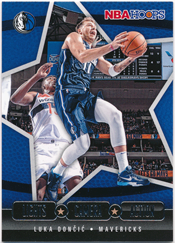 Luka Doncic NBA 2020-21 Panini Hoops Lights Camera Action