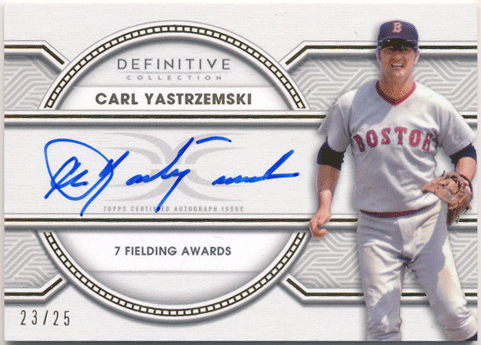 Carl Yastrzemski MLB 2022 Topps Definitive Collection Legendary Autographed Auto 23/25