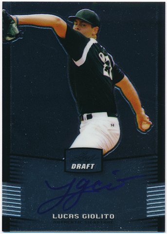 Lucas Giolito MLB 2012 Leaf Metal Draft Signature Auto