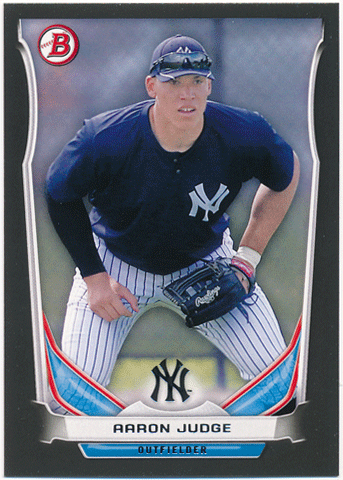 Aaron Judge MLB 2014 Bowman Draft Asia Exclusive Black Parallel