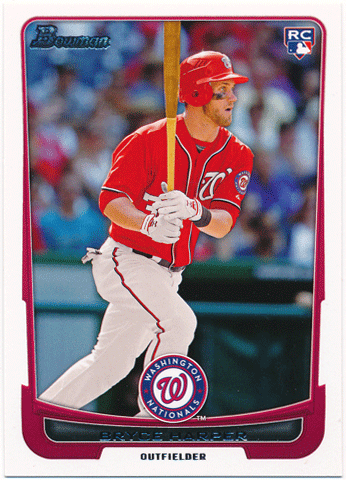 Bryce Harper MLB 2012 Bowman Draft RC #10 Rookie Card