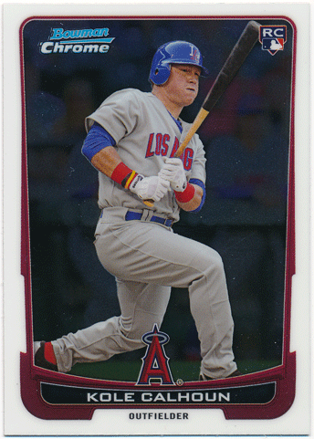 Kole Calhoun MLB 2012 Bowman Chrome RC #47 Rookie Card