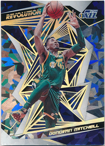 Donovan Mitchell NBA 2019-20 Panini Revolution Chinese New Year Holo Gold Parallel 4/8