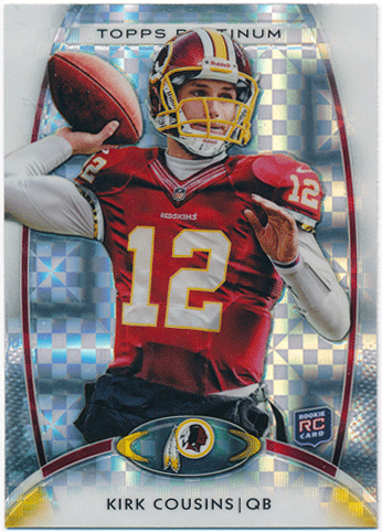 Kirk Cousins NFL 2012 Topps Platinum RC Rookie X-Fractor