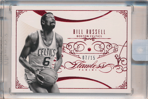 Bill Russell NBA 2013-14 Panini Flawless Ruby Diamond 07/15