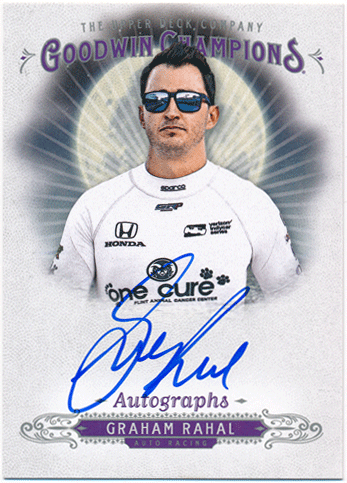 Graham Rahal 2018 Upper Deck Goodwin Champions Signature Auto インディ500