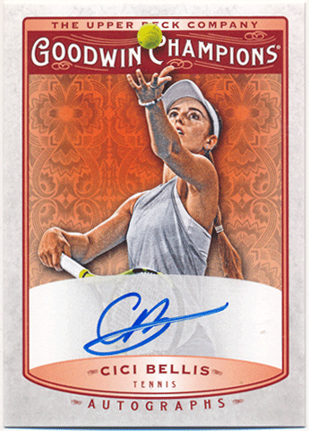 Cici Bellis 2019 Upper Deck Goodwin Champions Signature Auto