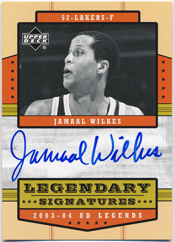 Jamaal Wilkes NBA 2003-04 Upper Deck UD Legends Legendary Signatures Auto