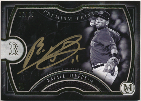 Rafael Devers MLB 2018 Topps Museum Collection RC Rookie Premium Prints Signature Auto 05/25