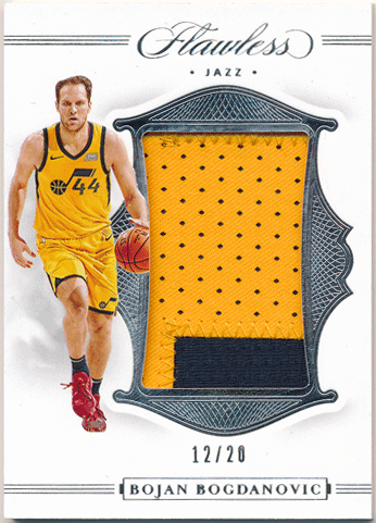 Bojan Bogdanovic NBA 2019-20 Panini Flawless Patch 12/20