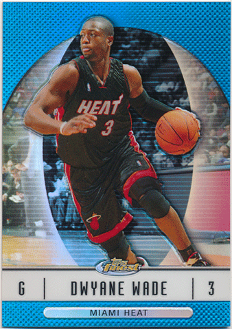 Dwyane Wade NBA 2006-07 Topps Finest Blue Refractor 152/299