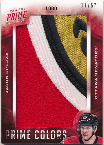 Jason Spezza NHL 2013-14 Panini Prime Prime Colors Patch 17/57